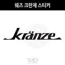 TaD 웨즈 크란제 스티커/데칼 휠 레트로 튜닝 자동차, 체리레드