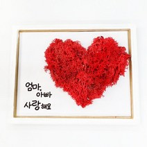 T_ DIY 방과후만들기 모스 하트 액자 만들기, 4인용