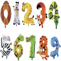 렛츠파티 이니셜풍선 숫자풍선 은박풍선 헬륨풍선 파티용품 이벤트풍선, 캐릭터 숫자은박 3, 1개