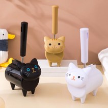 아르띠콜로 고양이털 돌돌이 테이프 클리너 먼지 청소 롤클리너, 블랙 야옹이롤러+리필2개