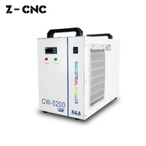 냉각기 칠러 산업용 Z-CNC S amp A CW5200 Teyu 물 냉각기 80-150W 튜브, 02 220V_03 CW5202TH