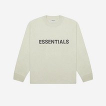 에센셜 3D 실리콘 아플리케 박시 롱슬리브 티셔츠 알파파 세이지 20FW Essentials 3D Silicon Applique Boxy Long Sleeve 티셔츠 Alfafa