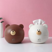 시우리빙 테드 곰돌이 두루마리 티슈 휴지케이스, 테드 휴지 디스펜서/화이트