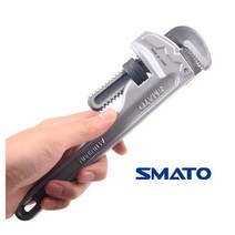 프로 알루미늄 파이프렌치 10인치 12인치 14인치 18인치 경량형 고급형 알미늄 몽키 스패너 렌치 스판아 랜치 바이스 클램프 수도관 가스관 배관 교체 가벼운 알루미늄파이프렌치, SAMTO 프로알루미늄 파이프렌치 10인치