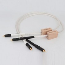 [해외]Nordost Odin Supreme Reference Interconnect RCA 오디오 케이블과 WBT0144 24K 금도금 플러그 쌍, 0.5m