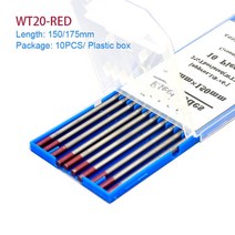 용접용접 소모품 TIG 봉 WT20 WL15 텅스텐 전극 1.6 2.4 3.2mm WP WZ8 150mm/175mm, 02 WT20_05 3.0mm_01 150mm