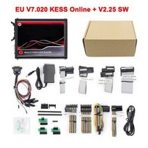 온라인 무제한 KESS 2.80 EU 레드 KTAG V5.017 K TAG V7.020 4 LED 2.25 OBD2 자동차 ECU 칩 튜닝 도구 5.017 프로그래머, Red KTAG 7.020