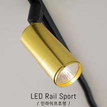 인라이프조명 IE-143 골드스포트10W(소) 주광색6000K 갤러리스포트 매장스포트 LED매장스포트 COB스포트 레일스포트 인테리어조명