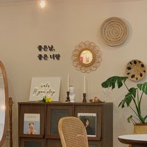 심플릭 좋은날 좋은너랑 감성문구 입체글자 도어사인, 화이트무광