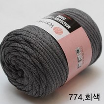 굿울 FAGO 마크라메 코드(5mm) 가방 소품 뜨개질실, 774(회색)