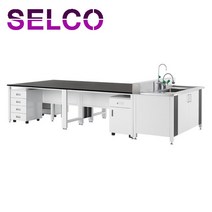 철재 기본형 중앙실험대 LCS-1231 실험실 테이블