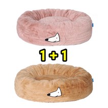1 1 강아지방석 도넛방석 마약방석 고양이방석 애견 쿠션 원형 방석, A -시그니처 (핑크1   브라운1)