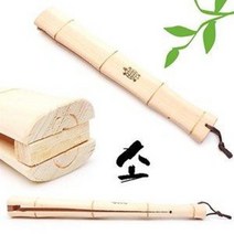 편백나무 안마봉 거북 소 (죽비 마사지기 맛사지 어깨, 32.5cm