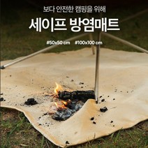 캠핑 방염포 방염매트 불멍 화로 불티방지포 난로받침대 테이블보, 45 x 45 cm
