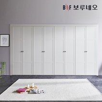 보루네오 루카 여닫이 붙박이장 30cm, 오크그레이 30cm
