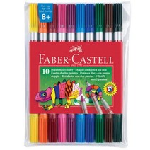 일음쇼핑^^*m파버카스텔 더블팁 마카 양면 사인펜 10색 미술 스케치 그림 색칠일medi^*^, ab*^^선택없는