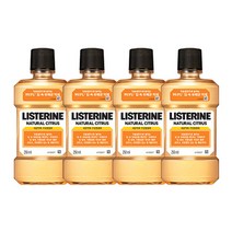 리스테린 내추럴 시트러스 구강쳥걸제, 250ml, 4개