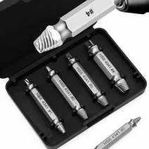 욜케이유 반대탭 히다리 볼트 리무버 나사 빼기 야먀 마모 제거 빠가 4개, 볼트리무버-4pcs