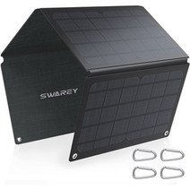 일본직발송 2. SWAREY 태양 전지 충전기 30W ETFE 재질 QC3.0 급속 충전 B08YDLNB11, One Size, One Color