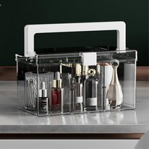 향수 화장품 분리보관 투명 화장대정리함 주부 시계수납 인테리어 여대생, 그린