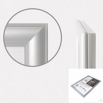 a3 졸업장 결혼사진 가벼운 인테리어 벽걸이 가훈 액자 프레임 은색 GN16537