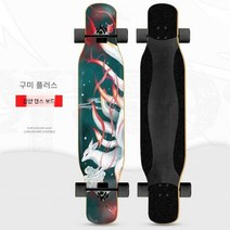 입문용롱보드 롱보드샵 롱보드종류 프리스타일롱보드롱 보드 스케이트 보드 여성 보드 청소년 보드 성인 4륜, 프로액션댄스보드NineTailsplus+가방
