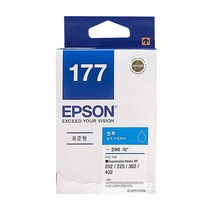 엡손 정품 T177 잉크 XP202 XP225 XP302 XP402 프린터 잉크, 1개, 정품_T177270 파랑