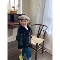 드리머 아동 남아 블랙무스탕 여아 코트 공용 무스탕자켓 퍼안감자켓 화보룩 겨울 외출룩 형제룩 남매룩 블랙무스탕자켓