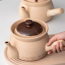 도자기 약탕기 건강원 한약 홍삼제조기 약달이기 중탕, 21cm 탄소로