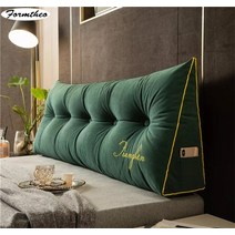 침대 등받이 삼각 쿠션FORMTHEO-큰 긴 웨지 베개 장식 홈 침대 머리판 등 쿠션 싱글 더블, 08 as picture_03 100x50x20cm