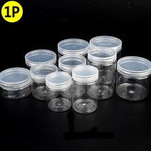 원형 플라스틱 공병 슬라임 비즈 용기 수납용기, 7cm - 200ml, 1개