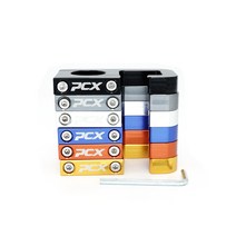 PCX125 MSX125 오픈핸들 22mm 9자형 후크 봉지걸이 육각렌치 포함, 블랙