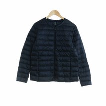 유니클로 네이비 덕다운 경량패딩 여자 M 4366