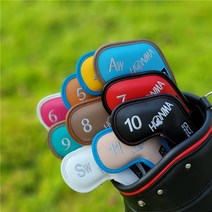 골프채 헤드커버 아이언캡 테이트커버, 혼마 컬러 10수 선물세트