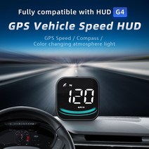 범용 Hud GPS 속도계 헤드 업 디스플레이 자동차 앞 유리 프로젝터 알람 MPH KM/H 모든 Vehi M8K6 용, 한개옵션0