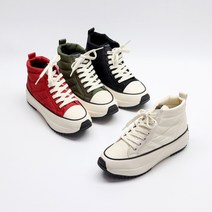 주호슈즈 유명 Y1124 하이스타 여성 패딩 스니커즈 키높이 워킹화 패션화 케주얼 행사화 운동화