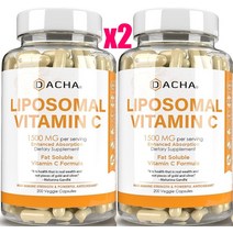 DACHA 천연 리포솜 지용성 비타민C 1500mg 200캡슐x2, 1개, 기본