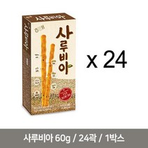 사루비아 60g 24개 1Box 간식 과자 대용량, 스타러브 본상품