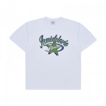 남자 여자 쿨 면 봄 반팔티 티셔츠 아크메드라비 STAR BASEBALL SHORT SLEEVE T-SHIRT WHITE