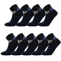 브로마인드 남성용 아가일 단목양말 9켤레