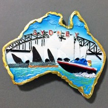 맛있는굿즈 호주 미국 하와이 뉴욕 괌 사이판 뉴질랜드 냉장고자석 마그넷 마그네틱 기념품, B호주06.시드니