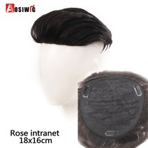 남자가발통가발 중년남자가발 남자전체가발 AOSIWIG 탑 헤어 피스 컬리 교체 클리핑 합성 천연 가발 여성용, 한개옵션1, 28 BF139-2