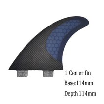 BiLong FCS 핀 1 PCS 센터 서핑 보드 웨이크 바디, 05 blue