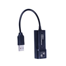 네트워크 랜카드 100Mbps USB 2.0 to RJ45 유선 카드 변환기 드라이버없는 WiFi 신호 수신기 송신기는 Win7/8/10 을 지원합니다, [01] black