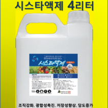 시스타액제 4L 농사엔 수용성규산염 sio3 엽면시비 토양관주 드론방제 항공방제가능 식물영양제