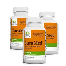 테리 내추럴리 큐라메드 750 mg 커큐민 120정 Terry Naturally CuraMed Curcumin, 3개
