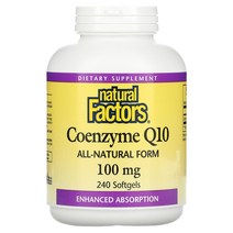 자연인자 코엔자임 Q10 100mg 240소프트겔, 100 mg, 30 Count