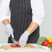 더케어드 식품용 베임 절단방지 장갑 A5 컷 토시, 베임방지 중형, 1개