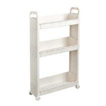 이동식 틈새 선반 수납 정리 바퀴 트롤리, 트롤리3단
