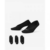 나이키 에브리데이 라이트웨이트 여성 트레이닝 발목/덧신 양말(3켤레) SX4863-010 143446 국내매장정품, M (240-270)